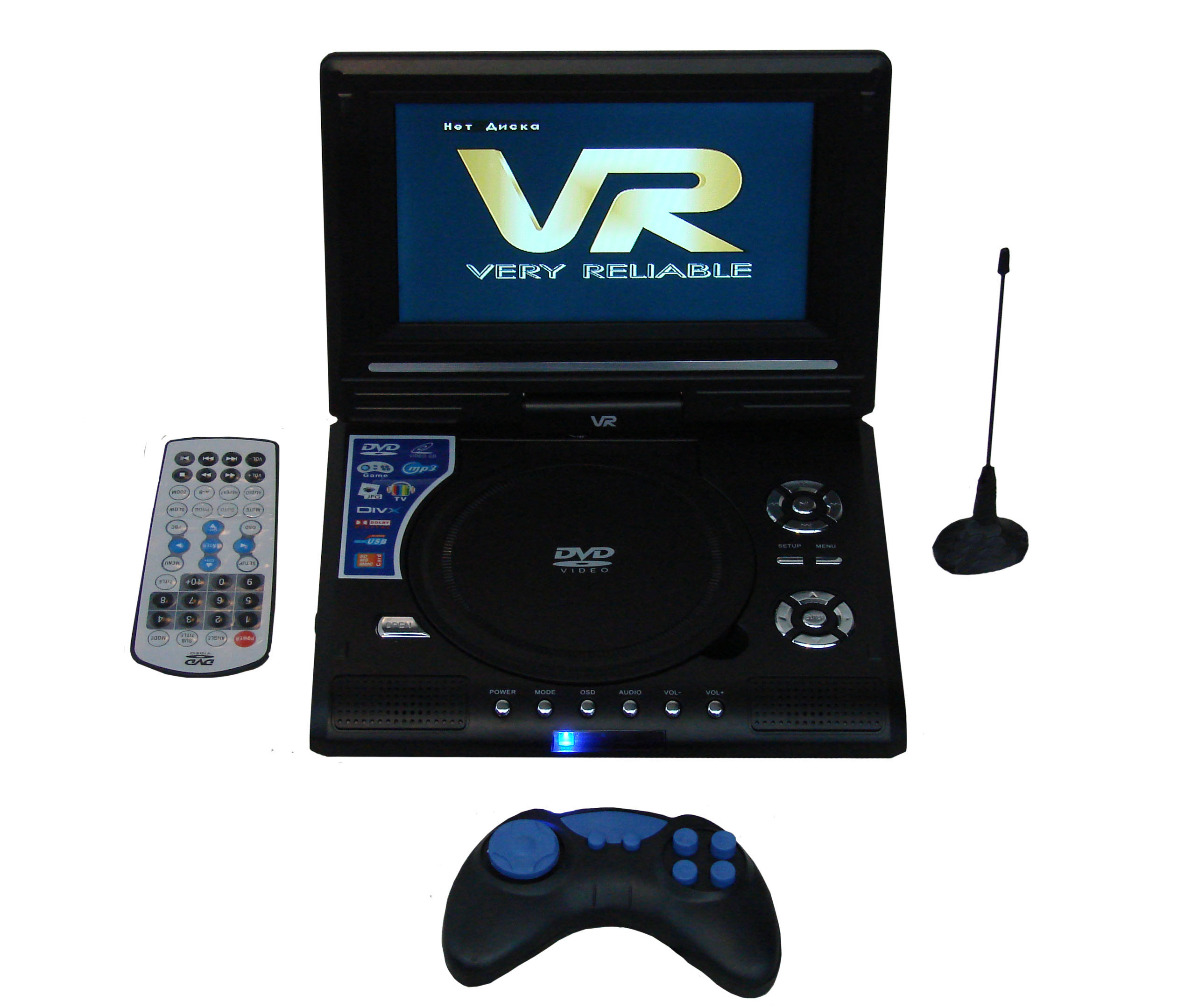 VR PDV-T070BV TV-тюнер,USB,CardReader,игры,черный