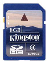 KINGSTON SDHC 8GB Class4