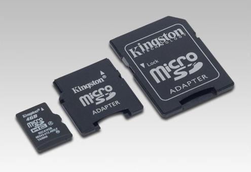 KINGSTON MicroSDHC 4GB Class4+2адаптера (5)