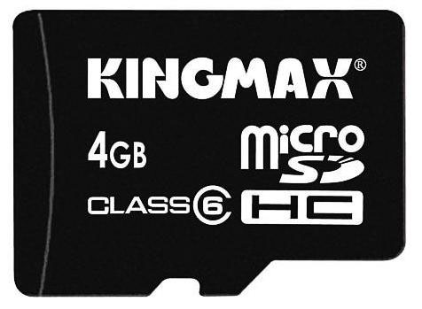 KINGMAX MicroSDHC 4GB Class4+адаптер (5)