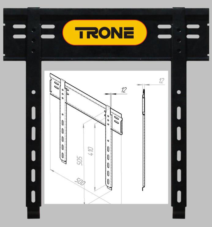 TRONE SLIM 2160 для 37-55" черн