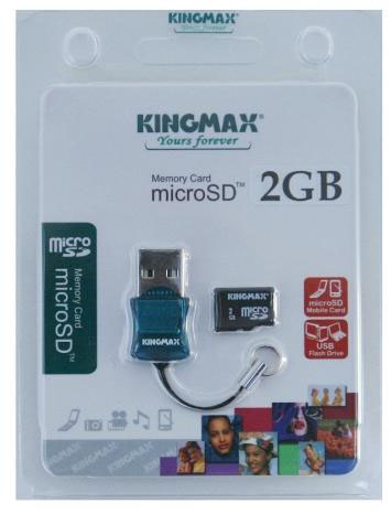 KINGMAX MicroSD 2GB+USB reader (5)