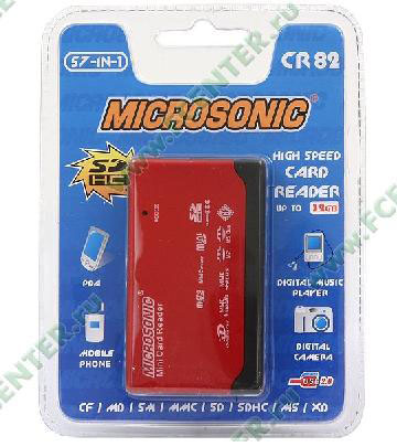 MICROSONIC 57 IN 1 CR82 черно-красный