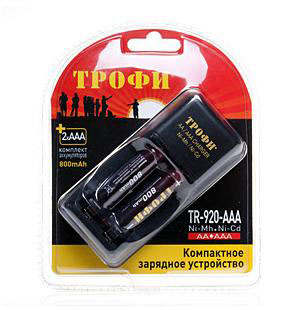 ТРОФИ TR-920 AAA компактное + 2 HR03 800MAH (1/6/24)