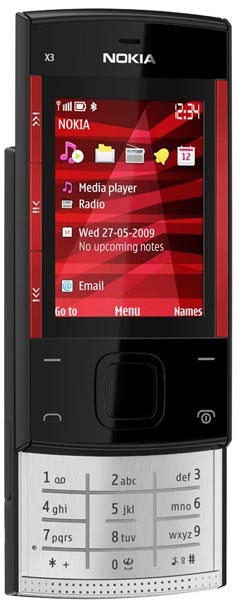 NOKIA X3 BLACK-RED