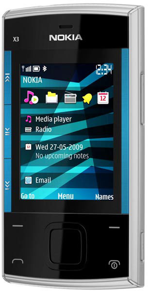 NOKIA X3 SILVER-BLUE