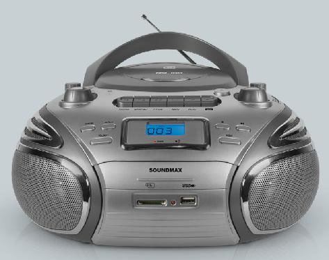 SOUNDMAX SM-2407 титан USB/SD