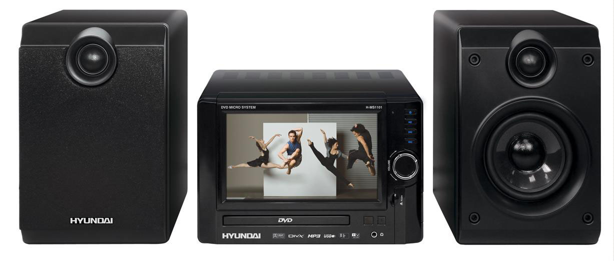 HYUNDAI H-MS1101 черный,DVD,USB