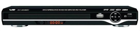 VR DV-204BSV karaoke, USB,черный